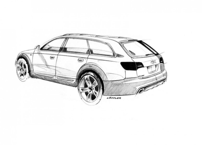 Ауди а6 универсал раскраска