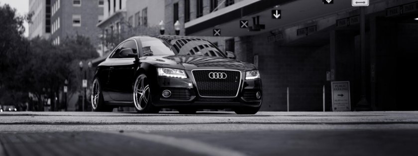 Ауди на темном фоне обои