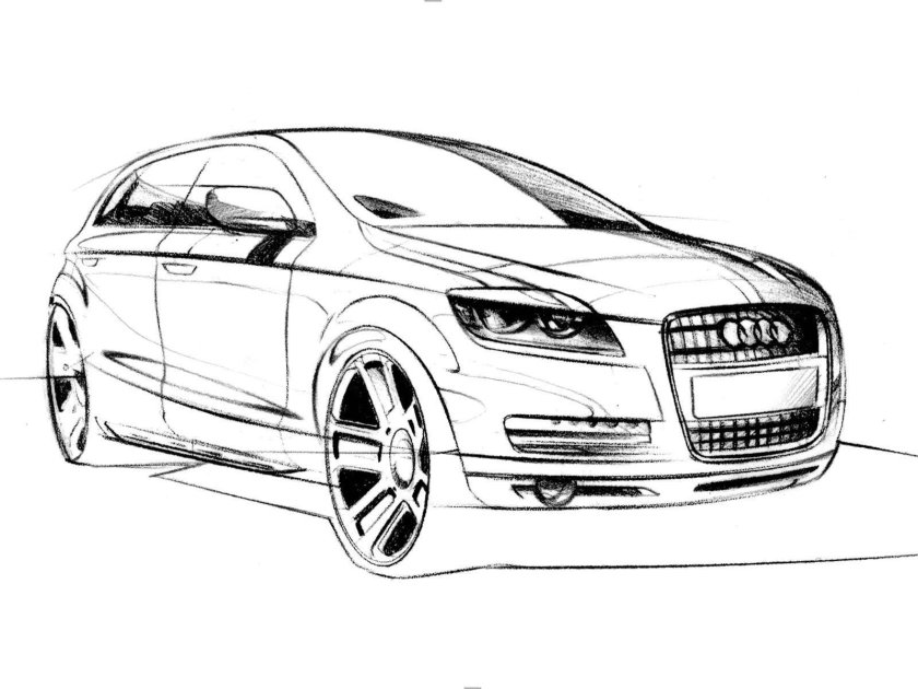 Ауди q7 рисунок