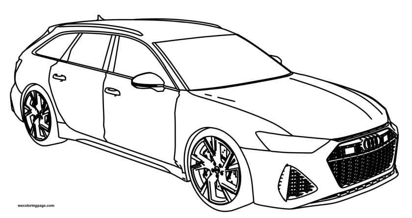 Раскраска Ауди РС 6