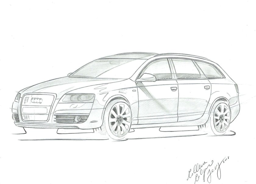 Audi a4 avant Sketch