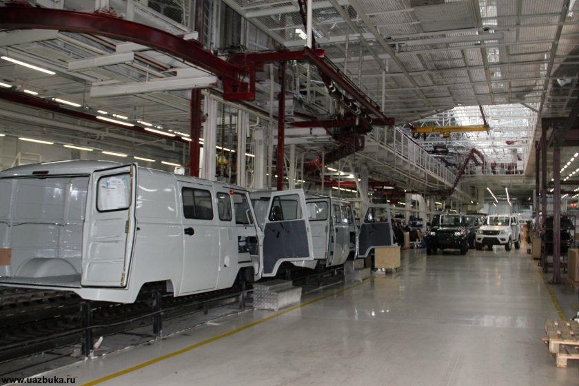 Конвейер завода УАЗ 469