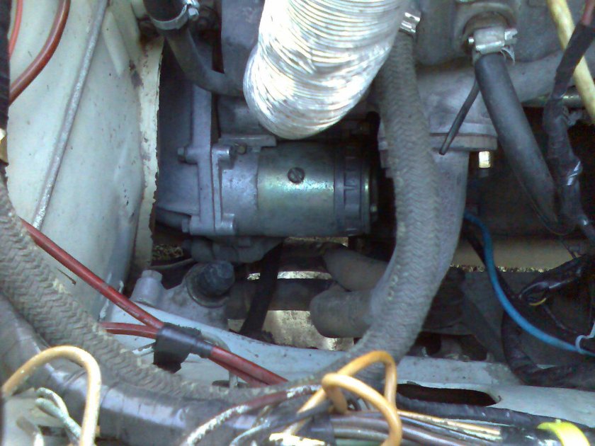 Расположение стартера 2107