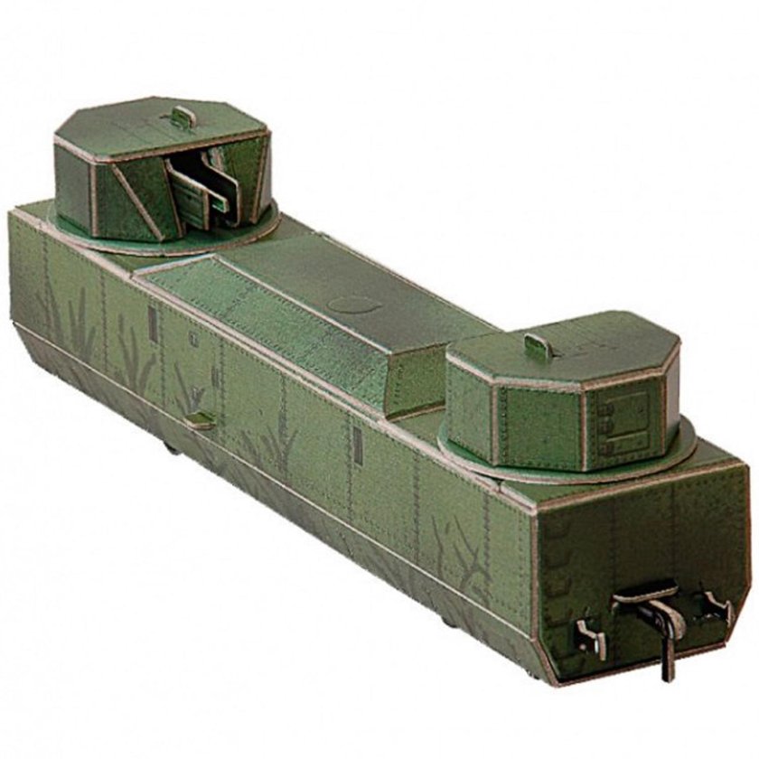 Сборная модель умная бумага бронепоезд 307