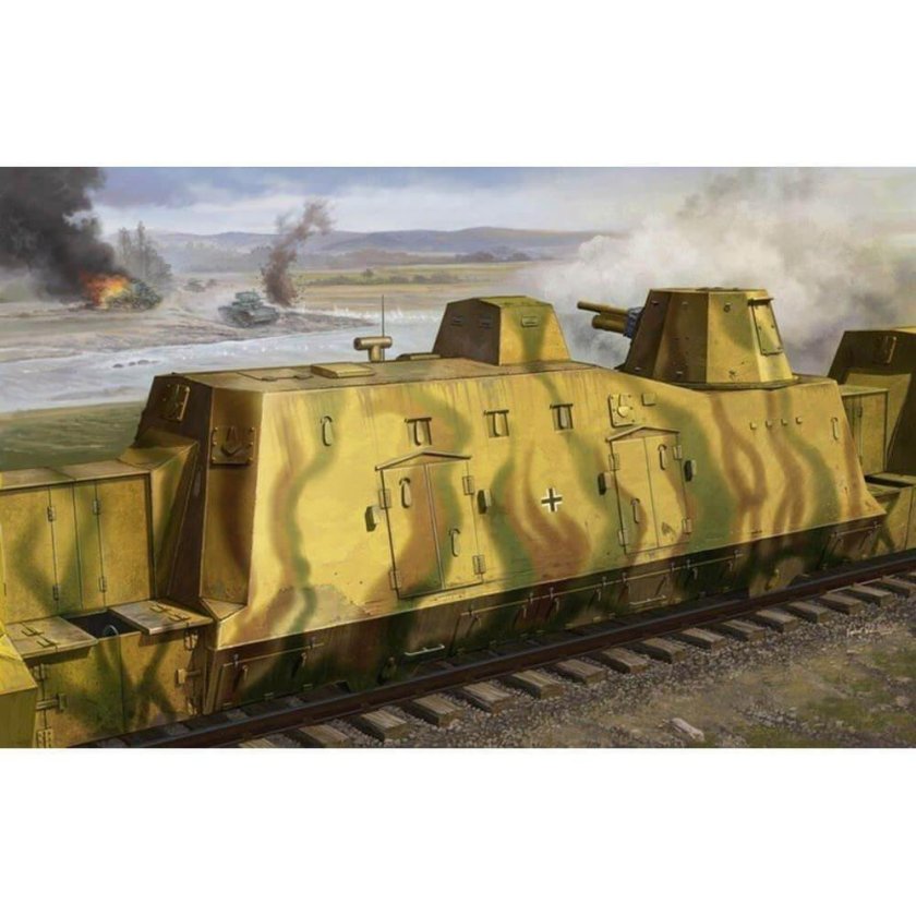 Trumpeter 01509 артиллерийский броневагон 1/35