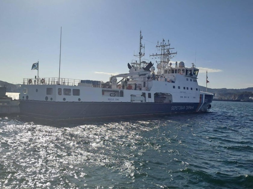 Пограничный корабль в Приморье