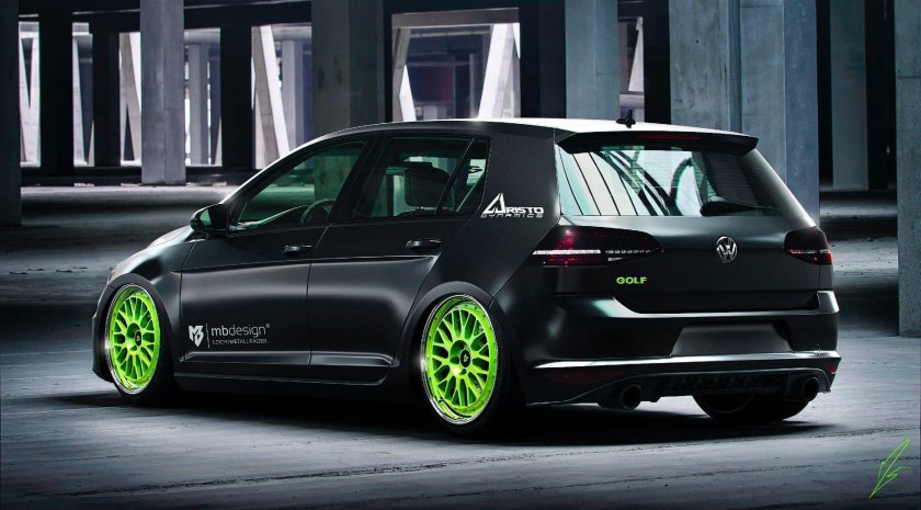 Golf GTI mk7 зеленый