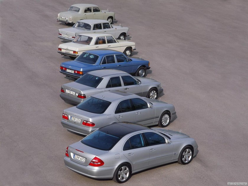 Эволюция Mercedes Benz е class