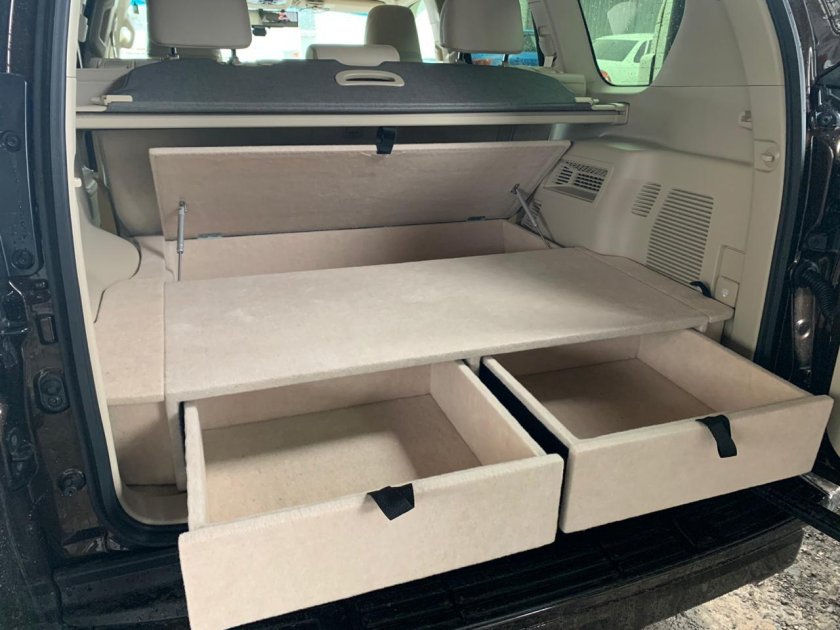 Органайзер спальник в Прадо 150