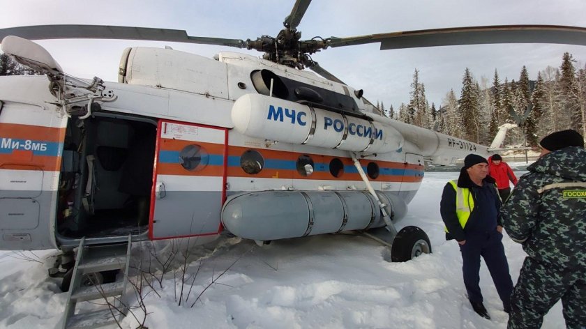 Тайга с вертолета