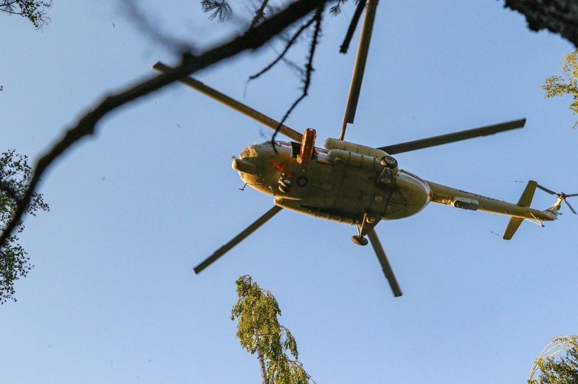 Тайга с вертолета