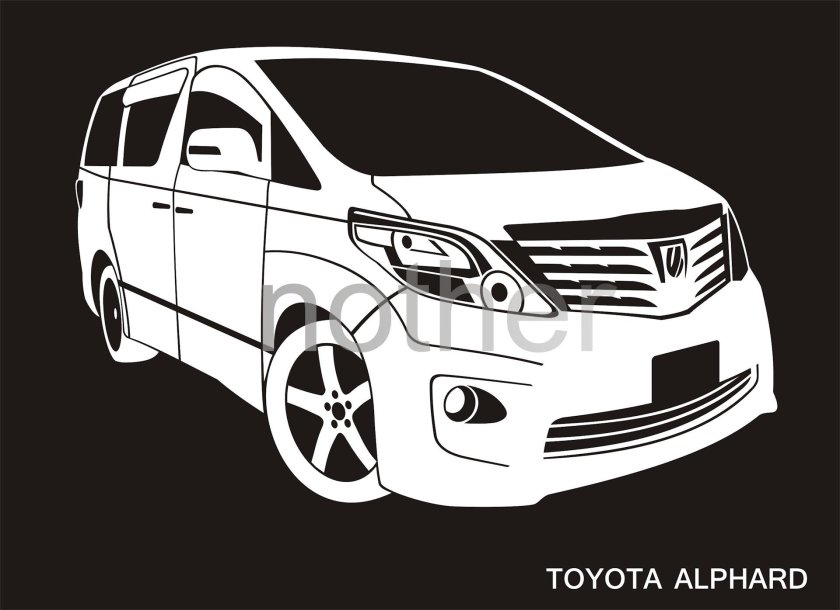 Тойота альфард вектор