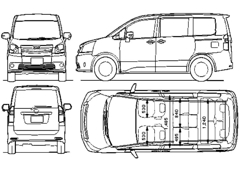 Тойота альфард 2005 размер кузова