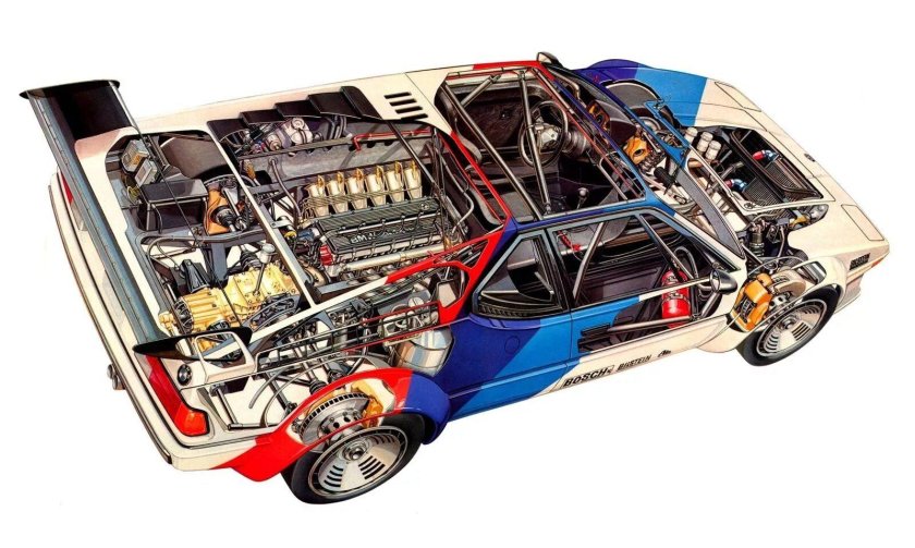 BMW m1 Cutaway