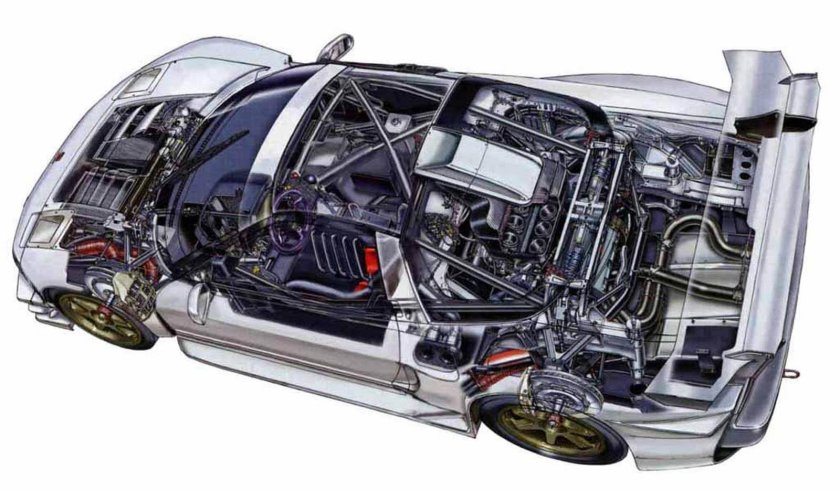 Хонда NSX Cutaway
