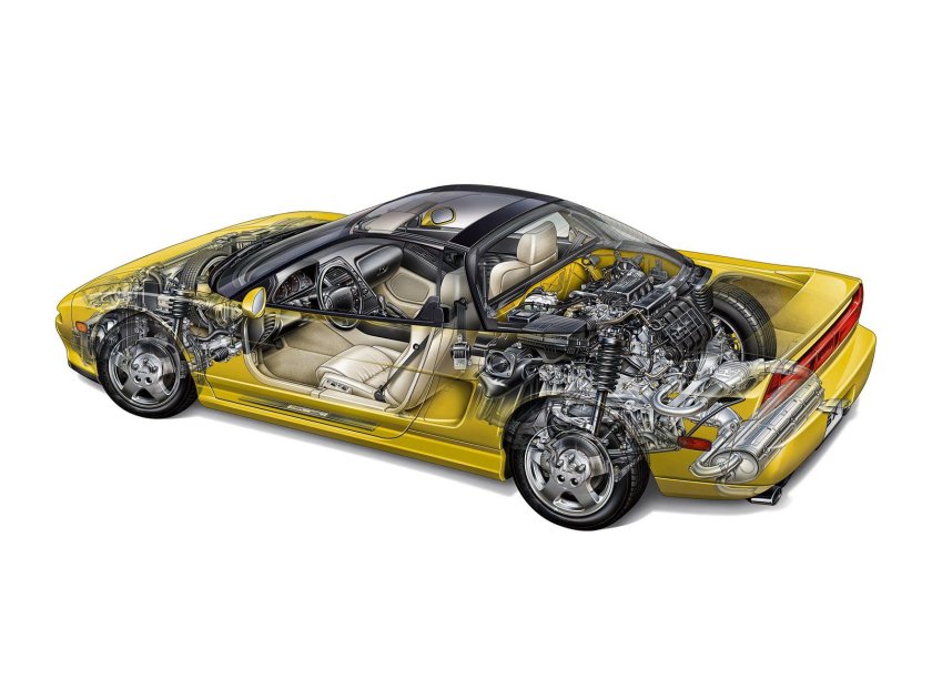 Хонда NSX Cutaway