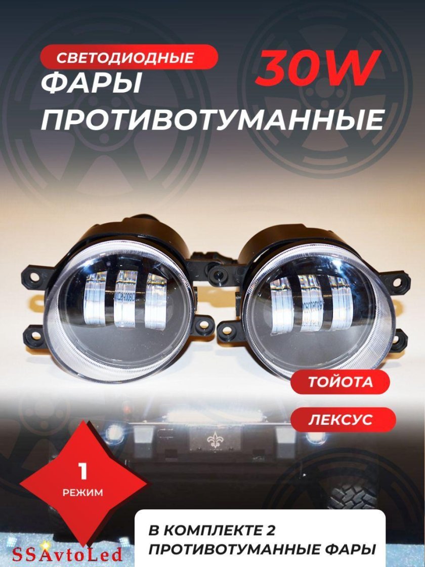 Противотуманные фары на автомобиле