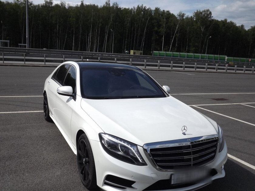 Мерседес Бенц s222 белый