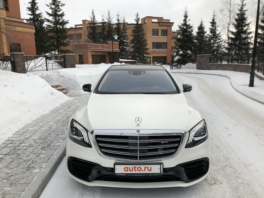 Мерседес s63 AMG w222 белый