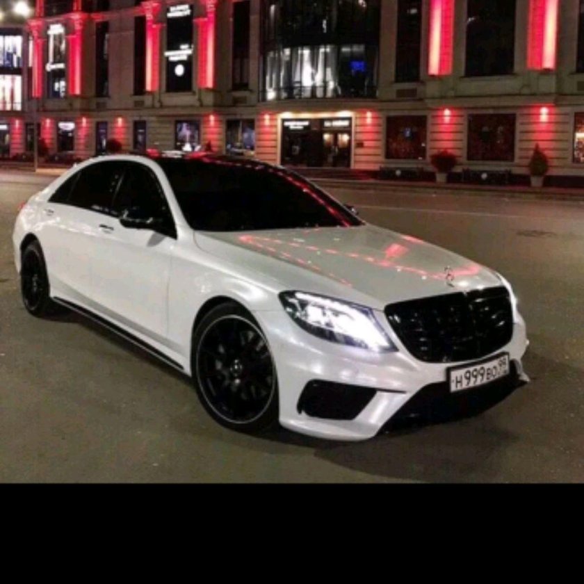 Мерседес 222 белый