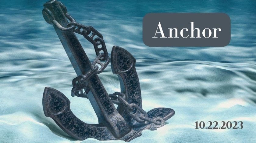Якорь в воде