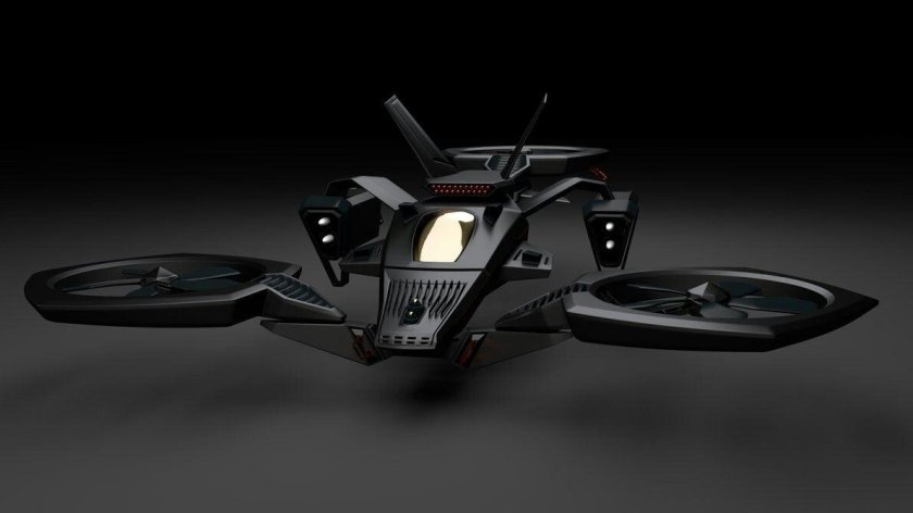 Конвертоплан трикоптер БПЛА