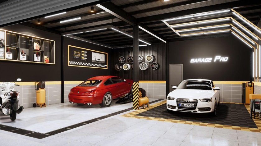 Интерьер автомойки