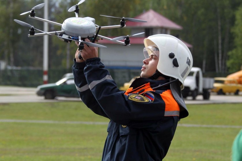 Беспилотный аппарат БПЛА России МЧС