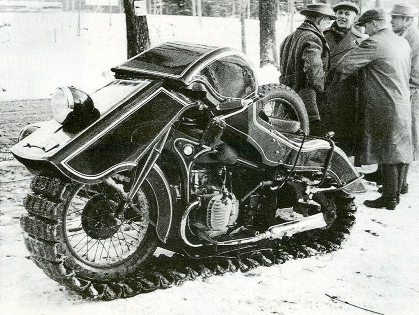 Снегоход BMW Schneekrad 1936