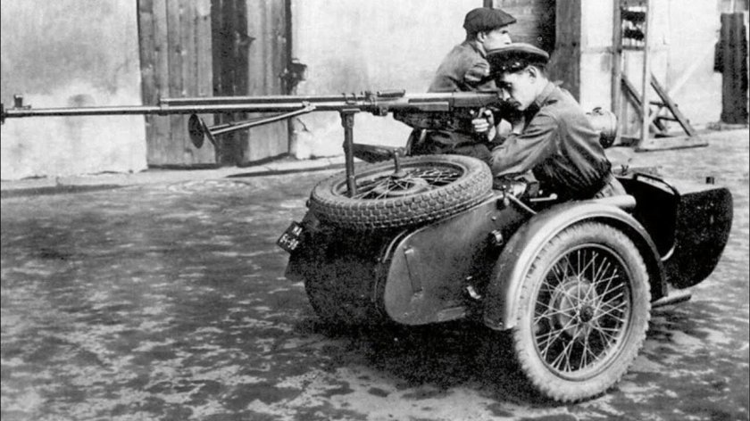 Мотоцикл м-72 в ВОВ