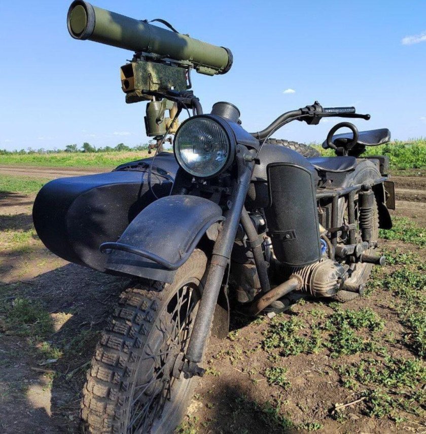 ПТРК на мотоцикле Урал