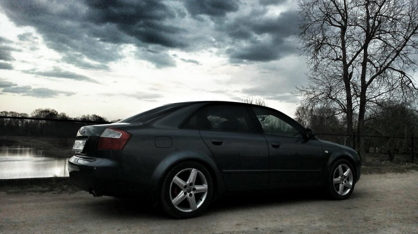 Audi a4 b6 черная
