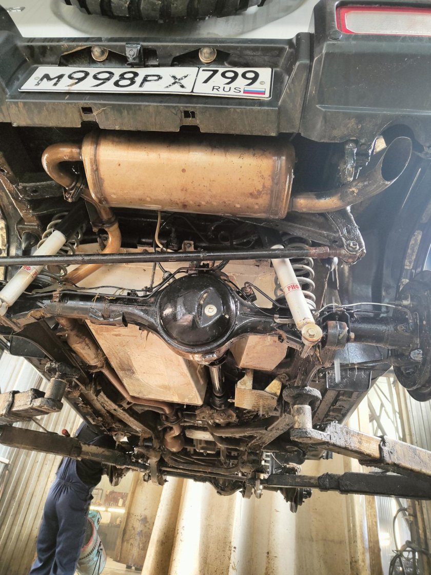 Мойка днища до и после