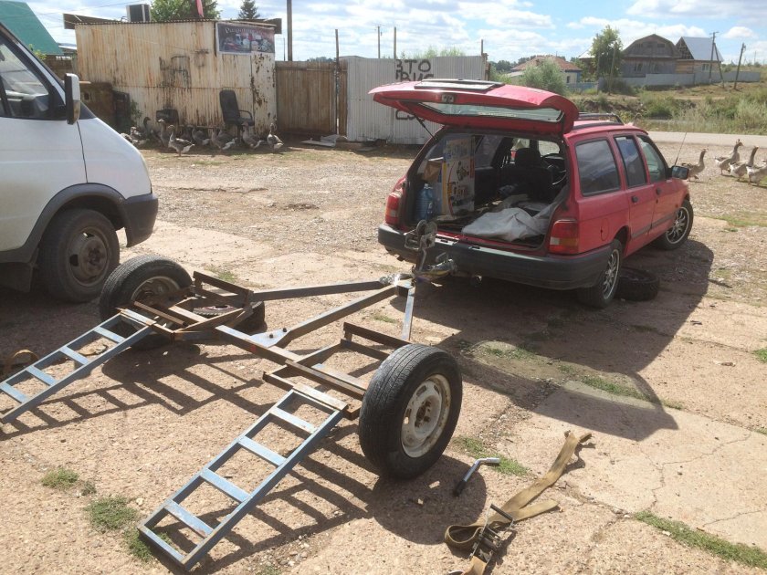 Прицеп подкат жесткая сцепка