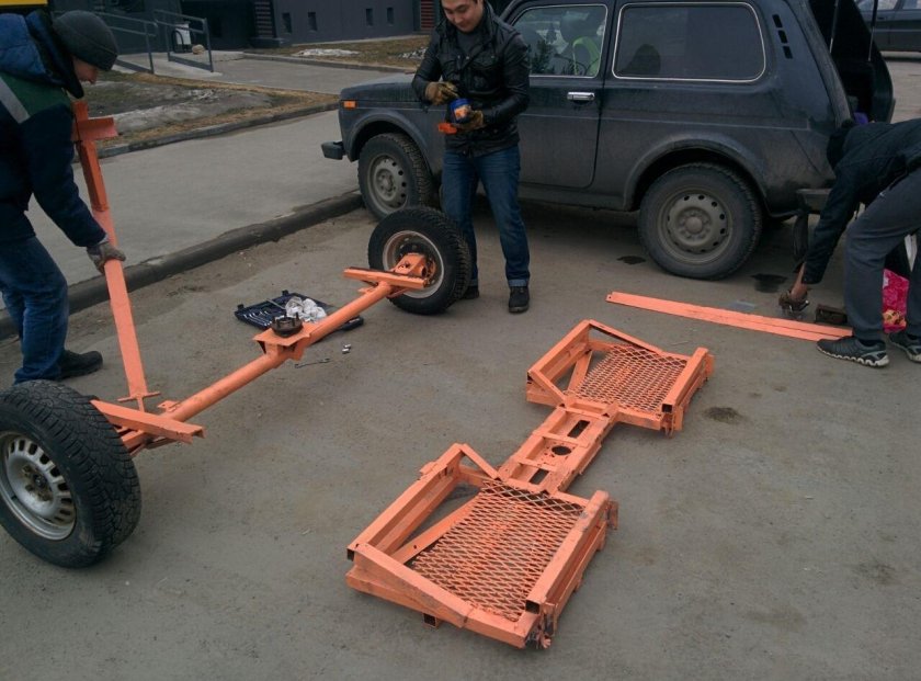 Тележка Долли для эвакуатора