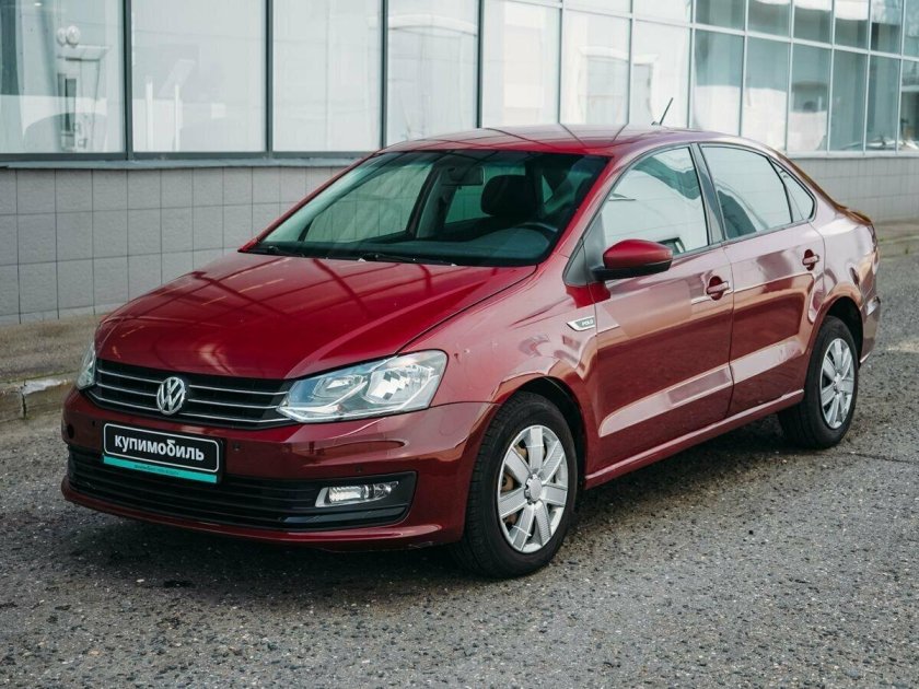 Фольксваген поло седан красный 2021