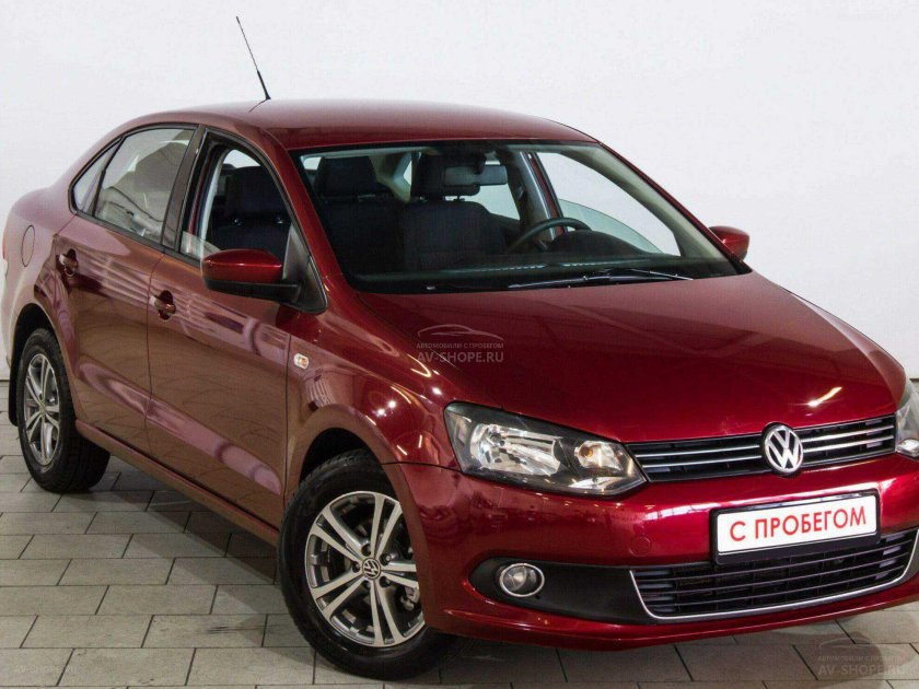 Фольксваген поло седан 2012 красный