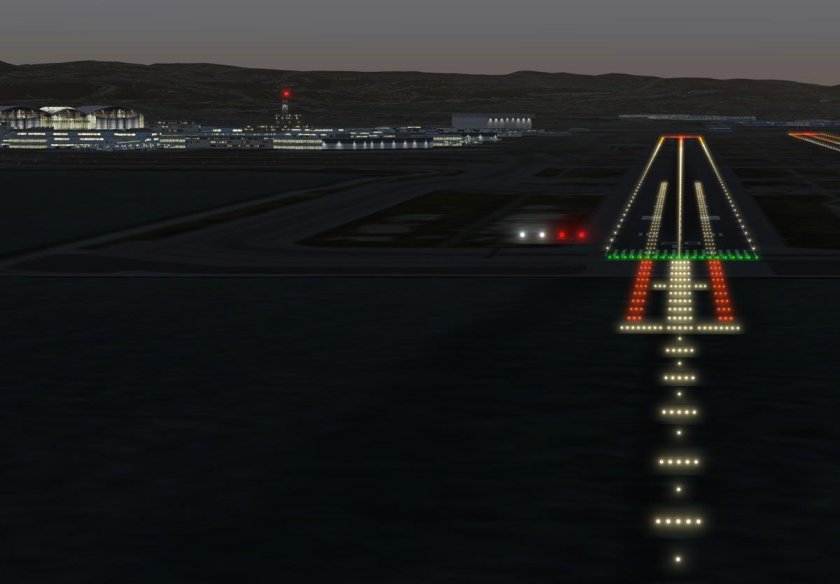 Огни глиссады Papi