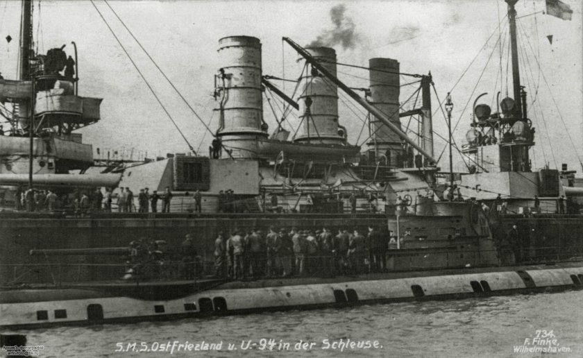 Германский линкор «Остфрисланд»