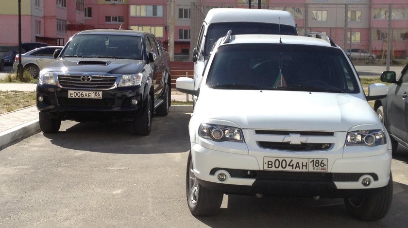 Реснички на фары Нива Шевроле