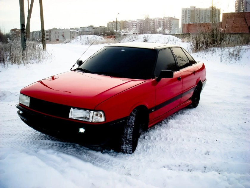 Audi 80 b3 с черной крышей