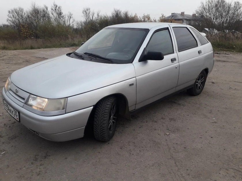 Машина двенашка серая