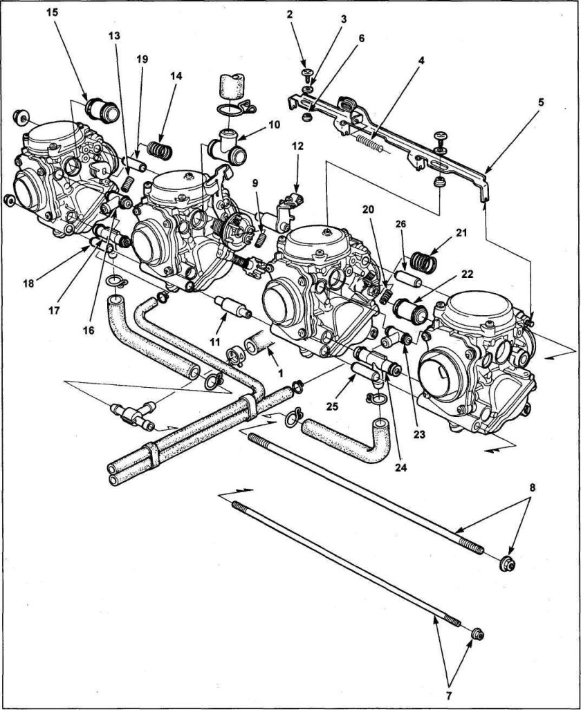Топливная система Хонда сб 400