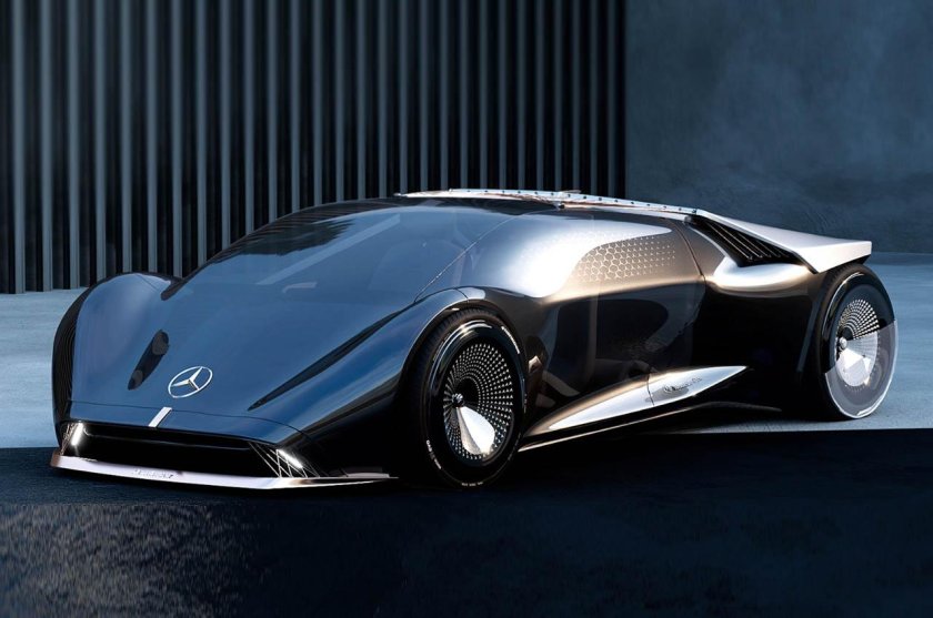 Mercedes benz vision eq silver arrow