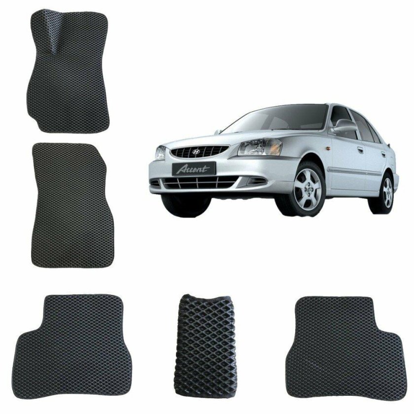 ЭВА коврики на акцент ТАГАЗ