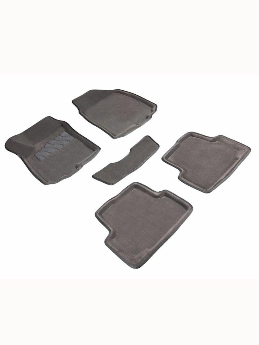 Ворсовые 3d коврики Lux в салон на Mitsubishi Outlander III