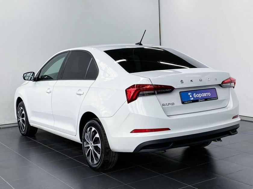 Белая шкода рапид