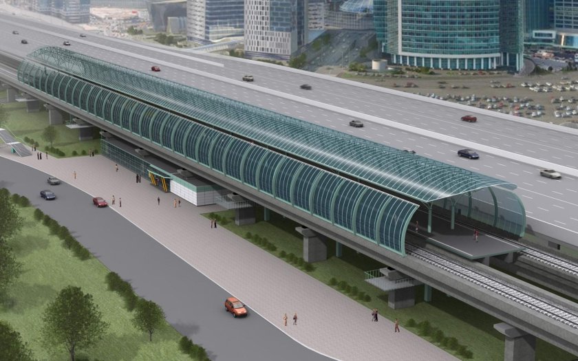 Станция МЦД Москва Сити