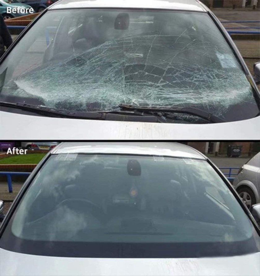 Трещина на заднем стекле