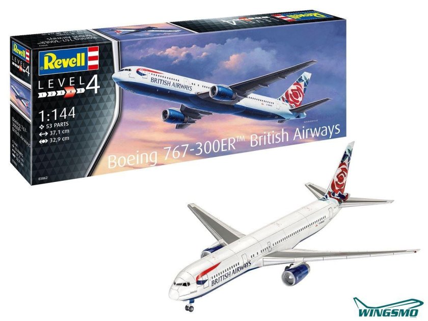 Сборная модель пассажирский авиалайнер Боинг 767-300